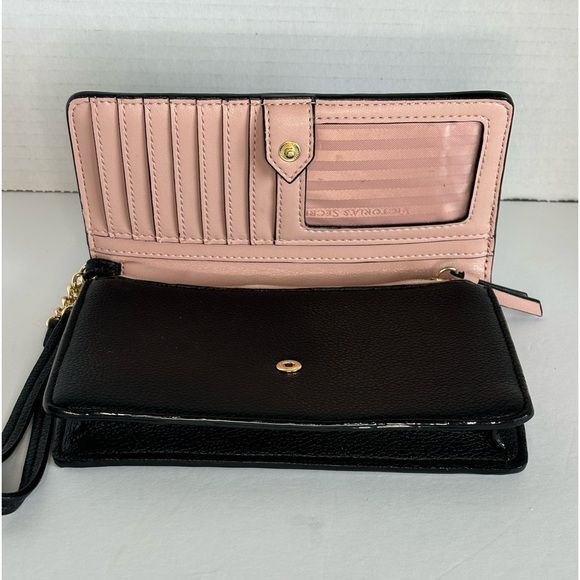 Victoria Secret black chevron wallet - Picture 2 of 10
